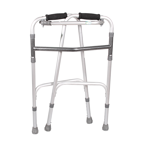 Andadera de Aluminio Recíproca Plegable - Gris