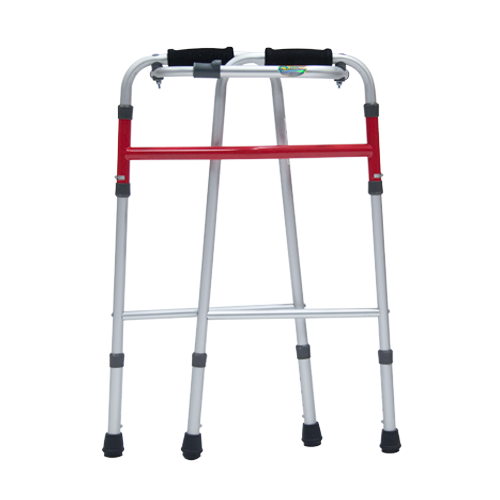  Andadera Económica Plegable de Aluminio - Roja