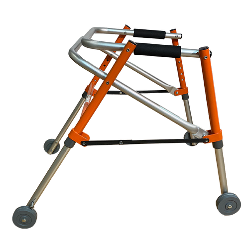 Andador Posterior Infantil con Ruedas, Naranja