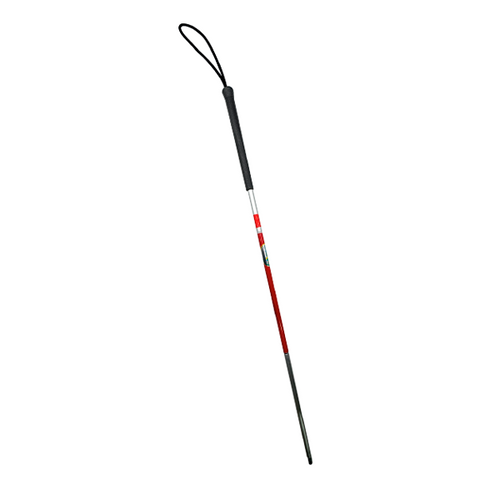  Bastón para Invidente Adulto Plegable de 4 Secciones Reforzado con Conexiones de Acero y Resistente Punta Metálica, Largo de 121 cm 