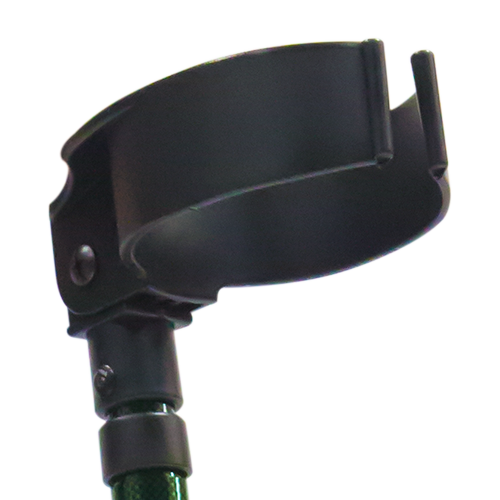 Muletas Canadienses de Aluminio - Adulto - Puño Ergonómico Ajustable - Verde