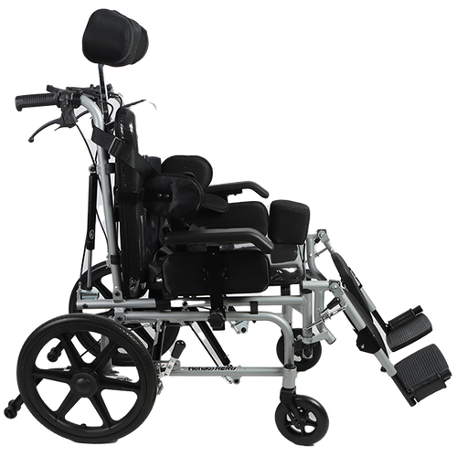 Silla de Ruedas ReHab Hero PCA  de Aluminio - 18 pulgadas - Gris