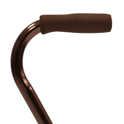 Bastón de Aluminio de 4 Apoyos Base Metálica - Bronce