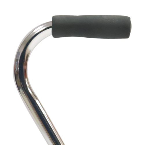 Bastón de Aluminio de 4 Apoyos Base Metálica - Acabado Brillante