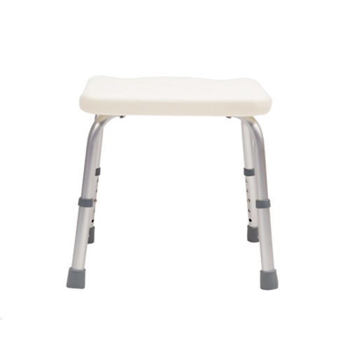 Banco para Ducha de Aluminio sin Respaldo - Desarmable - Blanco