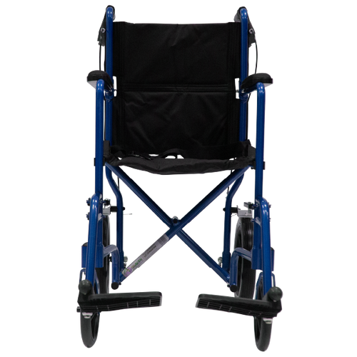 Silla de Ruedas de Aluminio Tipo Traslado de Lujo - Ruedas Traseras 12 pulgadas con freno