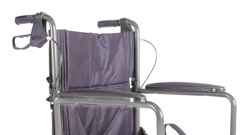 Silla de Ruedas de Aluminio Tipo Traslado de Lujo - Ruedas Traseras 12 pulgadas con freno