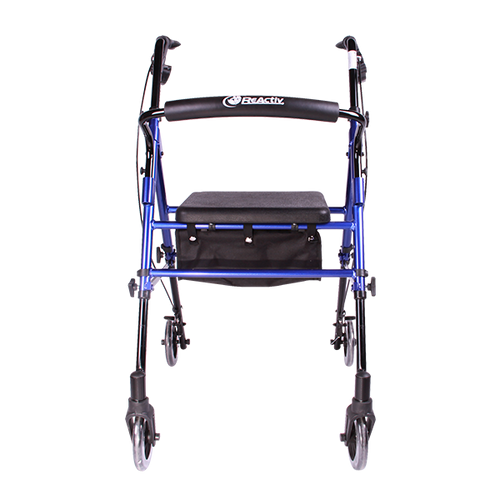 Andadera Rollator de Aluminio Ultra Compacta de Lujo - Azul