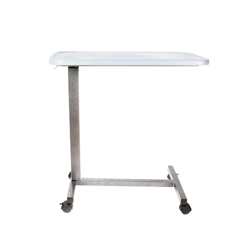 Mesa Puente Base H con Bandeja en Plastico Gris - Esmaltada Gris Martillado