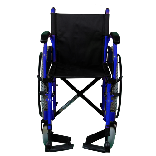Silla de Ruedas Xtreme con Brazos FlipUp y Descansapies Abatibles y Desmontables - 18 pulgadas - Neumática - Tormenta