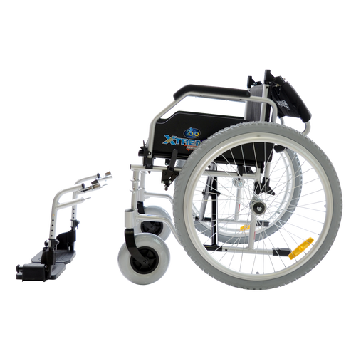 Silla de Ruedas Xtreme Aluminum - 20 pulgadas - Gris Hielo