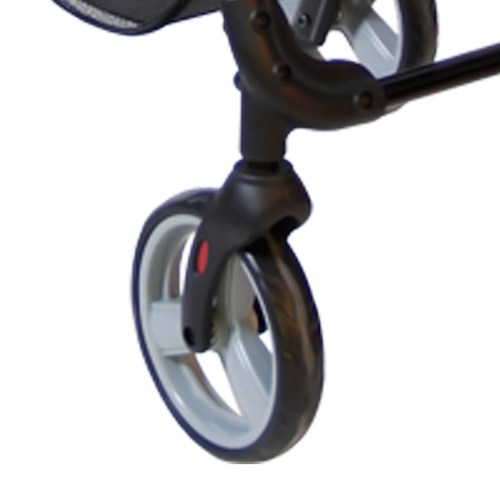 Andadera Rollator KD de Aluminio - Plegable - Gris