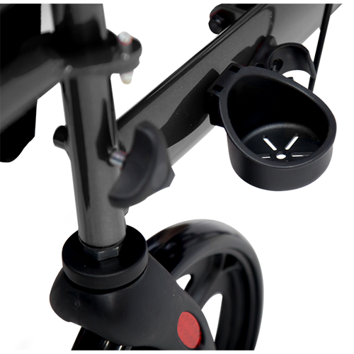  Andadera Rollator Plegoo Travel de Aluminio con Descansapies, Plegable con Ruedas de 8", Gris Grafito