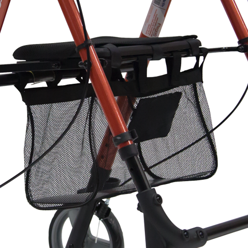 Andadera Rollator KD de Aluminio - Plegable con Ruedas - Terracota