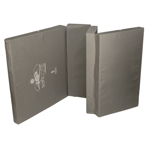 Colchón  de 4 Secciones de Espuma de Poliuretano de Alta Densidad de 40-43kg/m3 con Grosor de 8 cm, Gris