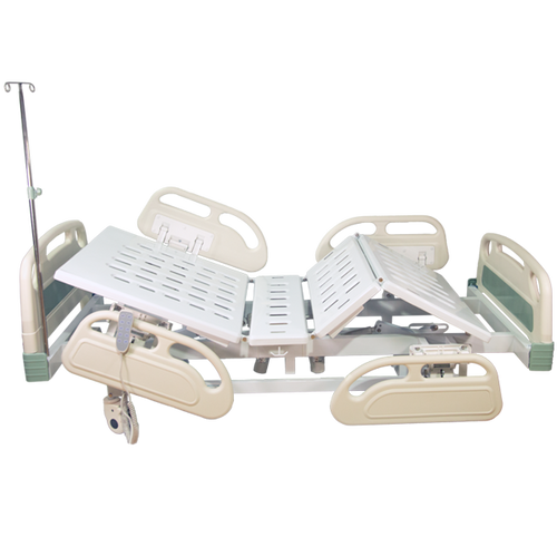 Cama Hospitalaria Eléctrica  Serie 7000, 3 Funciones, Ruedas de 125 mm con Freno.