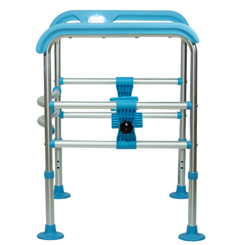  Chasís de Seguridad Bariátrico de Aluminio Reforzado con Brazos, Color Azul