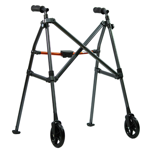  Andadera Plegable de Viaje Ultra Compacta de Aluminio, Color Gris Acerado