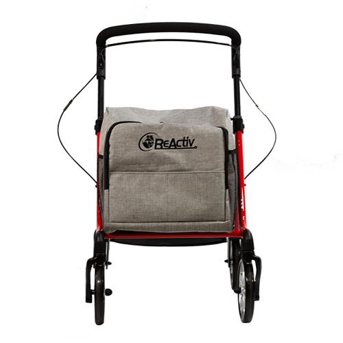  Rollator de Aluminio To Shop, Color Rojo Brillante 