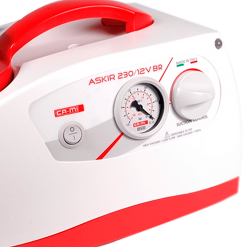 Aspirador de Secreciones New Askir 230 con Batería de 12V con Frasco de Policarbonato de 1000 ml