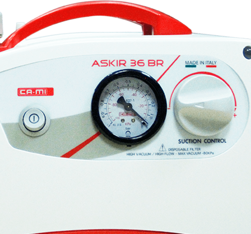 Aspirador de Secreciones New Askir 36 con Batería de 12V con Frasco de Policarbonato de 1000 ml