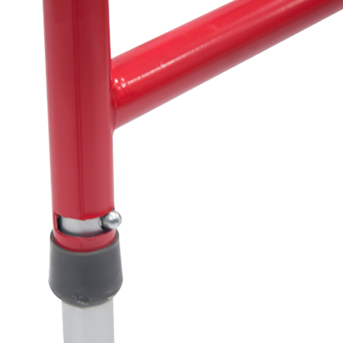  Andadera Económica Plegable de Aluminio - Roja