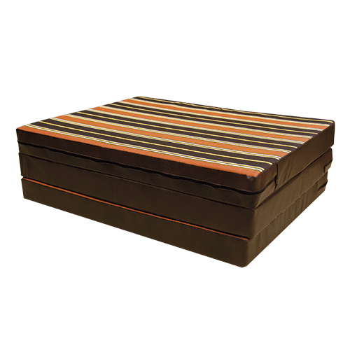 Colchón Seccionado Impermeable de 192 x 83 x 8 cm - Densidad 14 Vinil Café