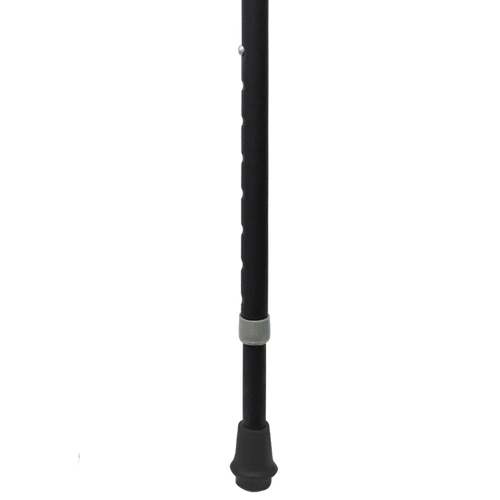Bastón de Aluminio Esmaltado - Mango Alemán - Negro Mate Texturizado