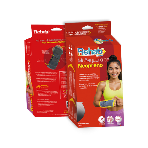  Muñequera Estabilizadora de Neopreno con Férula de Aluminio , Ch