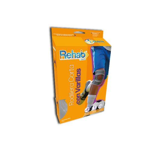  Rodillera Corta de Neopreno con Varillas Flexibles y Broche de Contactel , Ch