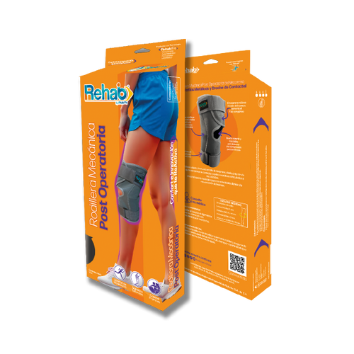  Rodillera Mecánica Post Operatoria de Neopreno con Varillas Metálicas y Broche de Contactel , Ch
