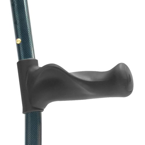 Muletas Canadienses de Aluminio - Adulto - Puño Ergonómico Ajustable - Azul