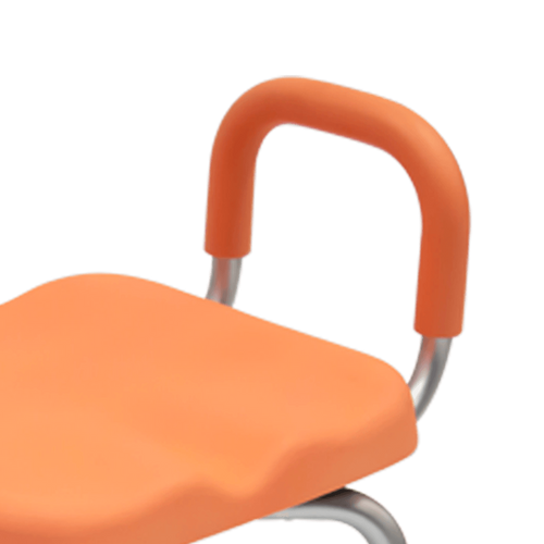 Banco para Ducha de Aluminio sin Respaldo y Descansabrazos Desmontable - Durazno