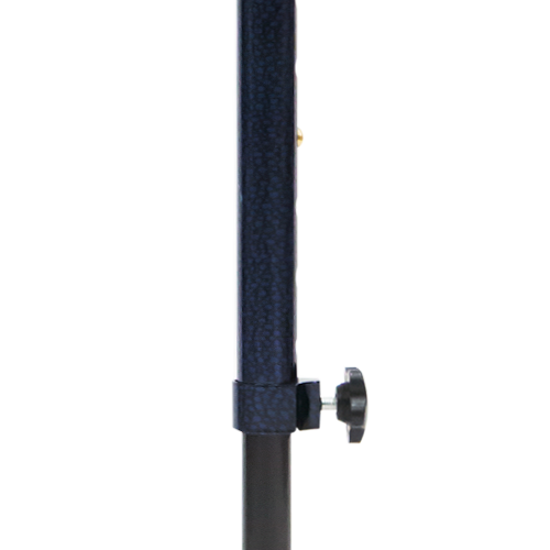 Bastón de Aluminio de 4 Apoyos de Lujo - Base Metálica - Azul Burbujas