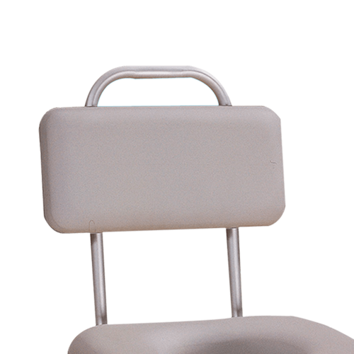 Silla Cómodo Ducha de Aluminio sin Ruedas - Acojinado Tipo Herradura - Gris