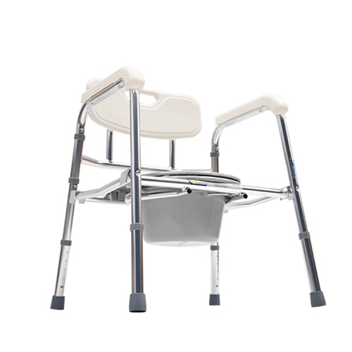 Cómodo de Aluminio con Respaldo - Plegable - Acabado Brillante