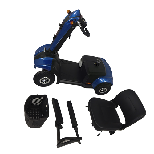 Scooter MD con 4 Ruedas Semi-Neumáticas - Azul