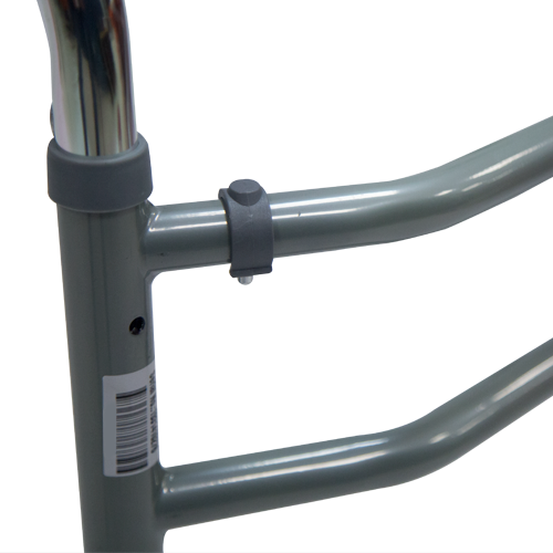 Andadera Doble Función de Aluminio con Soporte Frontal Reforzado - Acabado Brillante