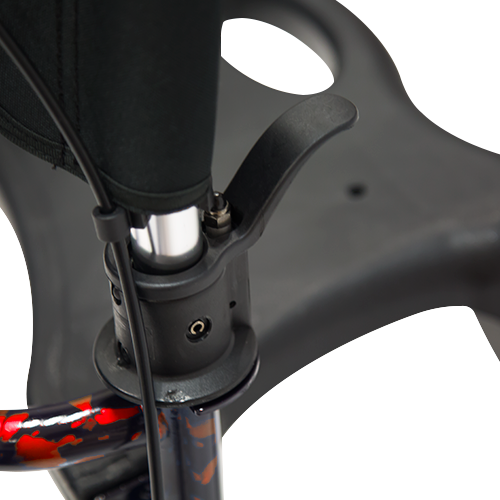 Andadera de Aluminio de Super Lujo con Asiento y Frenos - Color Roja