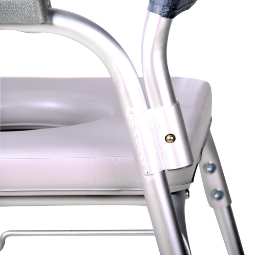 Silla Cómodo Ducha de Aluminio con Ruedas - Acojinado