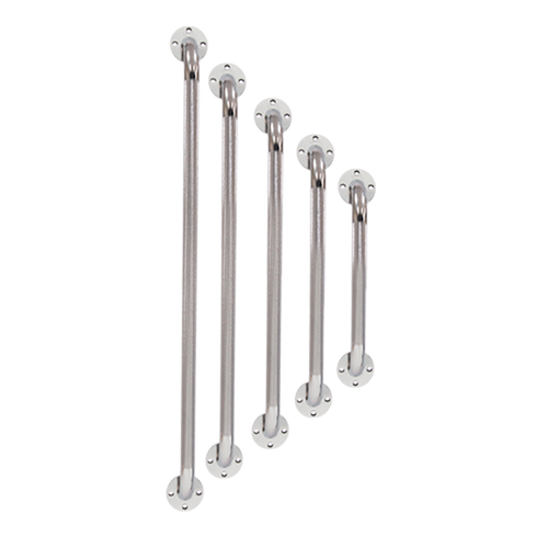 Agarradera Recta 12 pulgadas de Acero para Baño Moleteada - Cromada