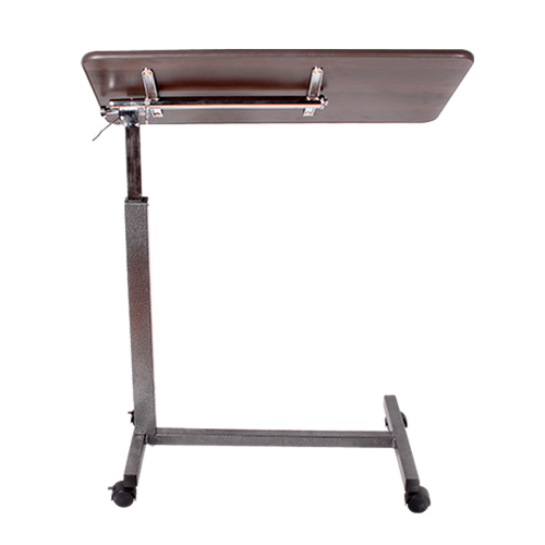 Mesa Puente Base  H con Bandeja Inclinable - Esmaltada Gris Martillado