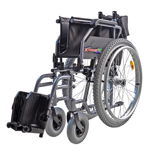 Silla de Ruedas Xtreme QR con Sistema Quick Release de Aluminio con Brazos Flip Up - 20 pulgadas 