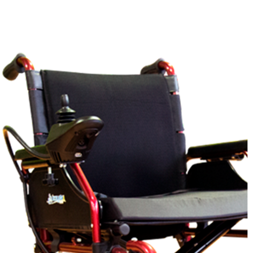 Silla de Ruedas Eléctrica de Aluminio izzyGo - 19 pulgadas - Roja