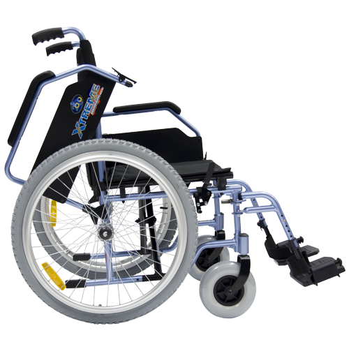 Silla de Ruedas Xtreme Aluminum - 18 pulgadas - Azul Ártico