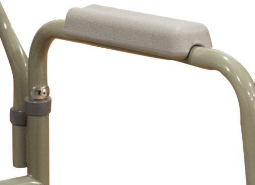 Cómodo de Acero - Plegable con Respaldo - Gris