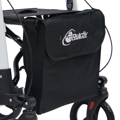 Andadera Rollator de Aluminio Ultra Plegable con Ruedas - Color Blanco Mate