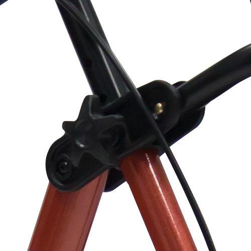 Andadera Rollator KD de Aluminio - Plegable con Ruedas - Terracota