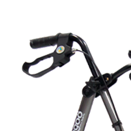 Andadera Rollator KD de Aluminio - Plegable con Ruedas - Verde Acerado