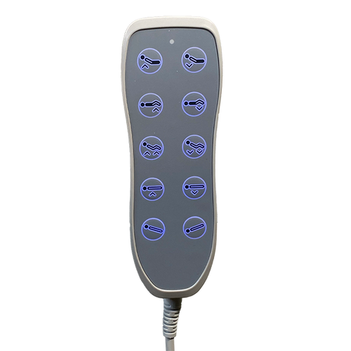 Cama Hospitalaria Eléctrica  Serie 7000, 5 Funciones, Incluye Portasueros Telescópico.